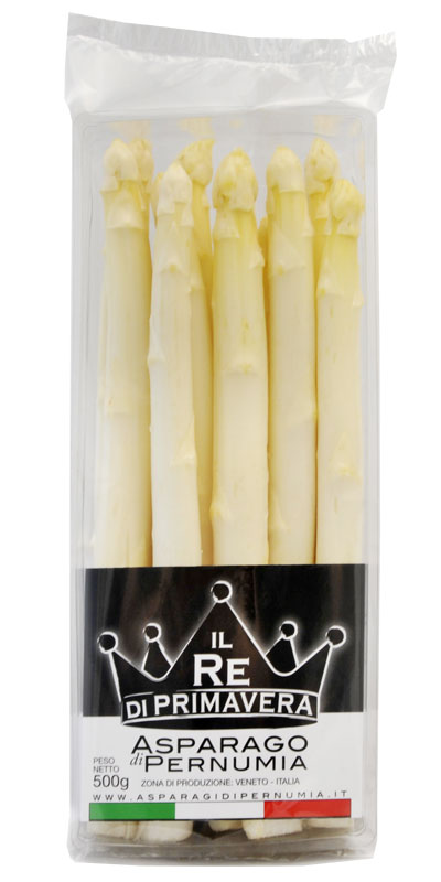 White Asparagus - 16+ caliber Pack 500g - Farm Baraldo Luigino - Padua Pernumia