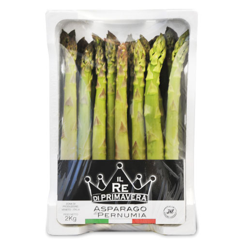 Asparagi Verdi - calibro 22+ Confezione da 2kg - Azienda Agricola Baraldo Luigino - Pernumia Padova