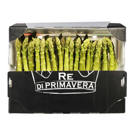 Asparagi Verdi - calibro 22+ Confezione da 5kg - Azienda Agricola Baraldo Luigino - Pernumia Padova